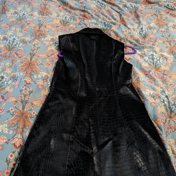 French Connection Faux leather Croc blazer Dreas Size 8 - Picture 1 of 11